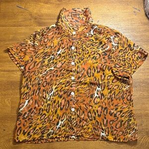 Leopard Print Men's Shirt